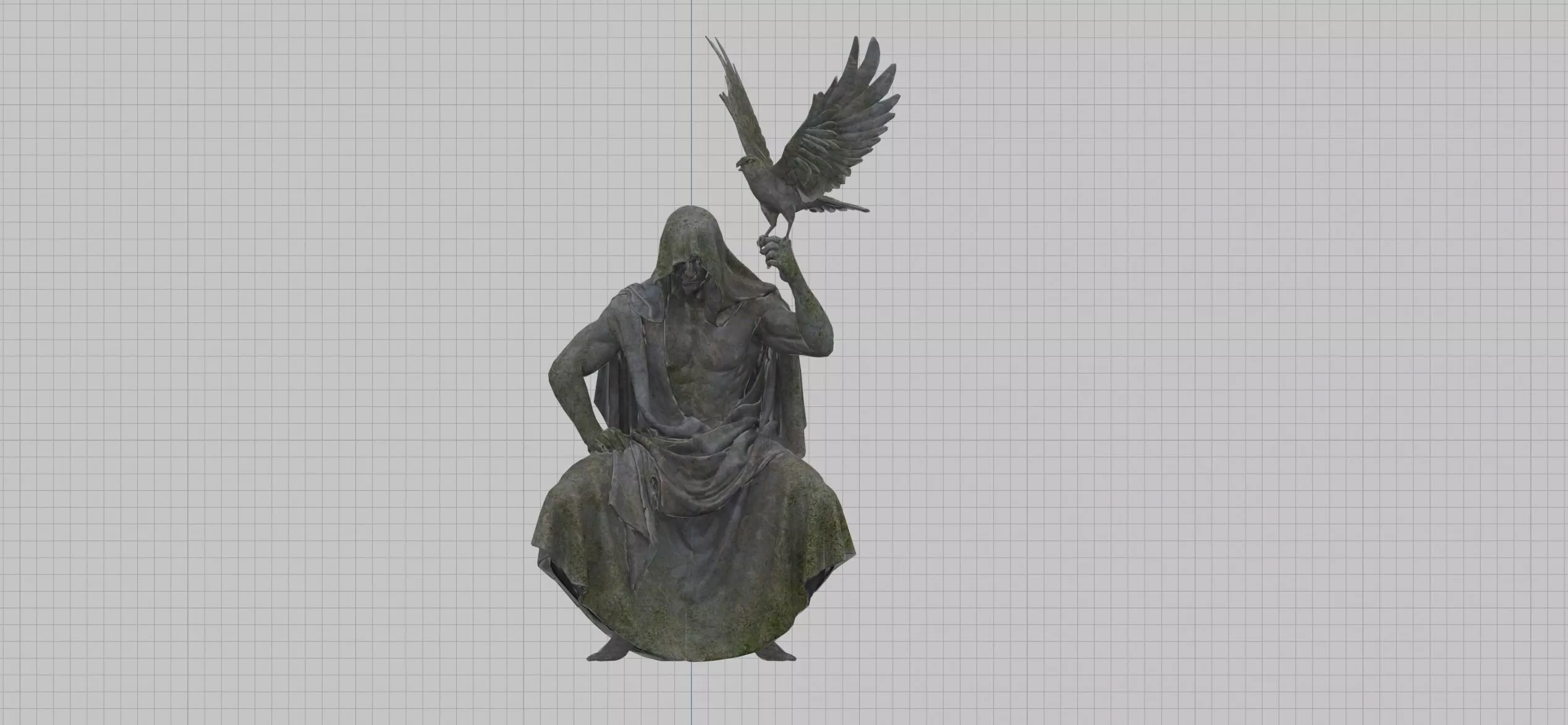 Elven Bridge Statue II - The Witcher 3 Blood and Wine Free low-poly 3D model
