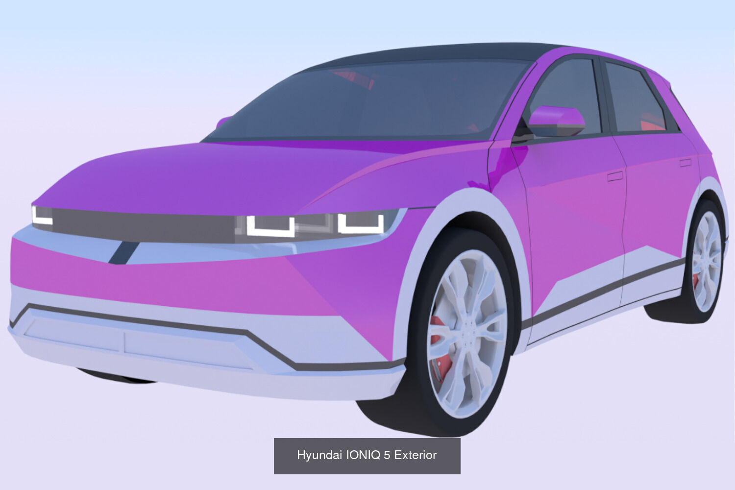 Luxeed Audi Ioniq and Tesla 3D Model Collection_8