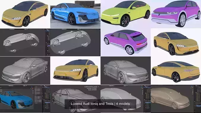 Luxeed Audi Ioniq and Tesla