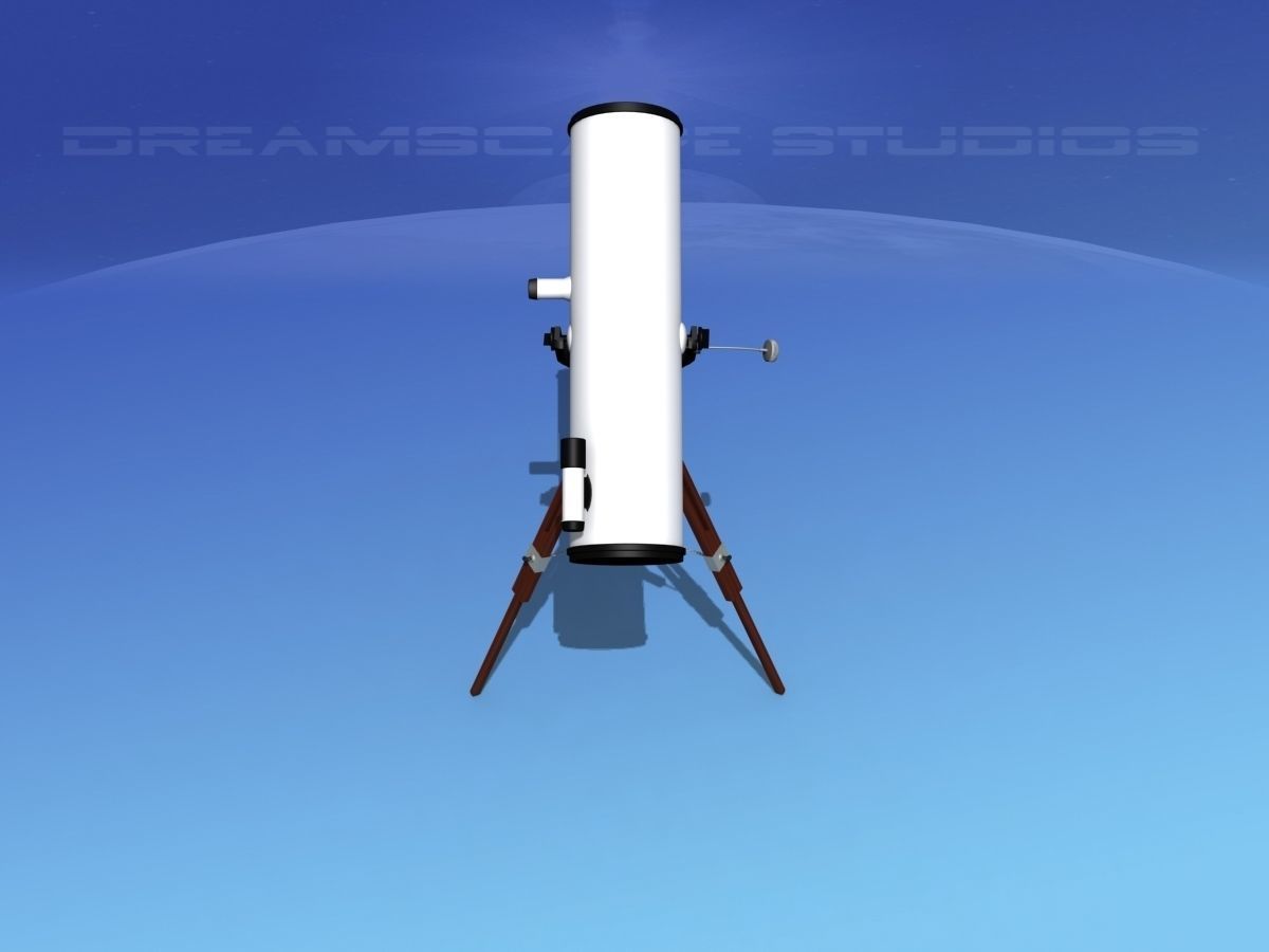 Reflector Telescope 12 inc 3D model_10