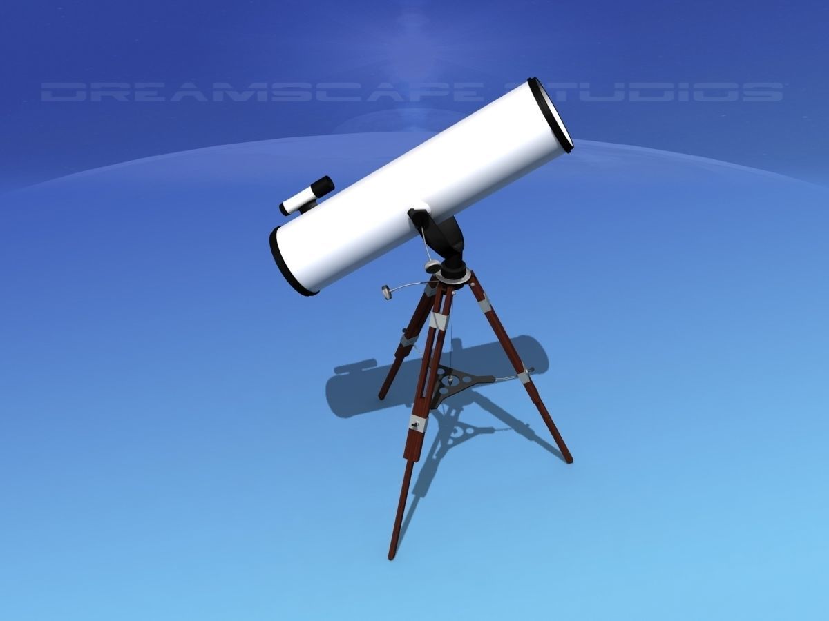 Reflector Telescope 12 inc 3D model_8