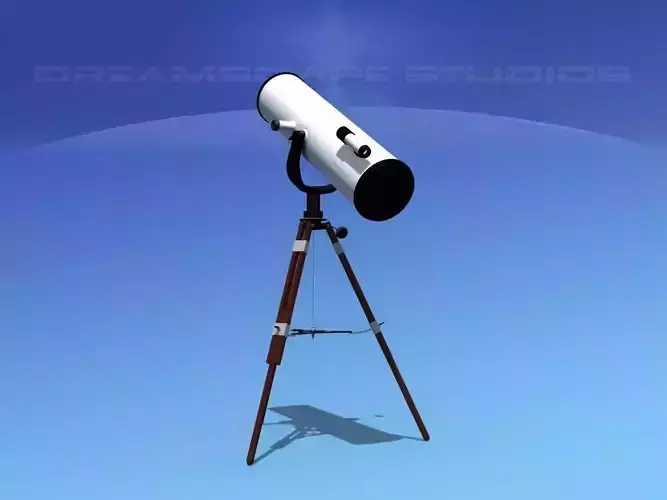 Reflector Telescope 12 inc 3D model