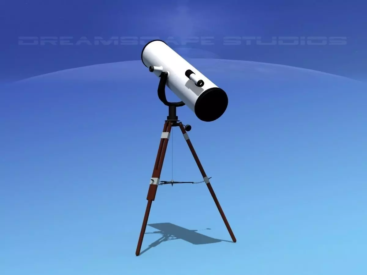 Reflector Telescope 12 inc 3D model_0