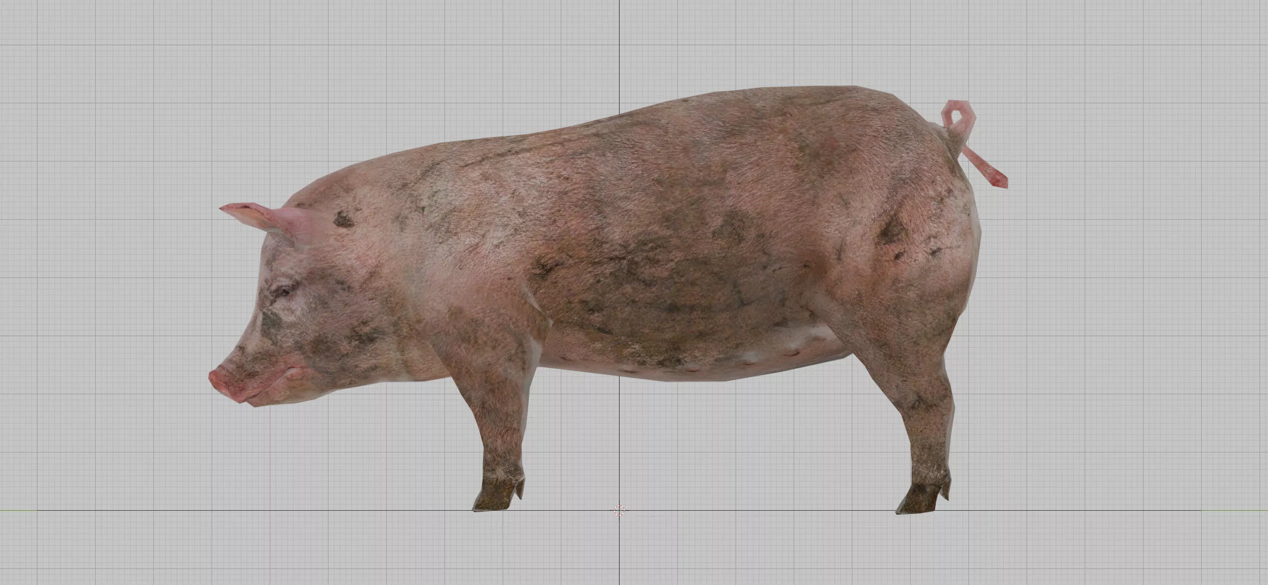 Pig - The Witcher 3 Wild Hunt Free low-poly 3D model