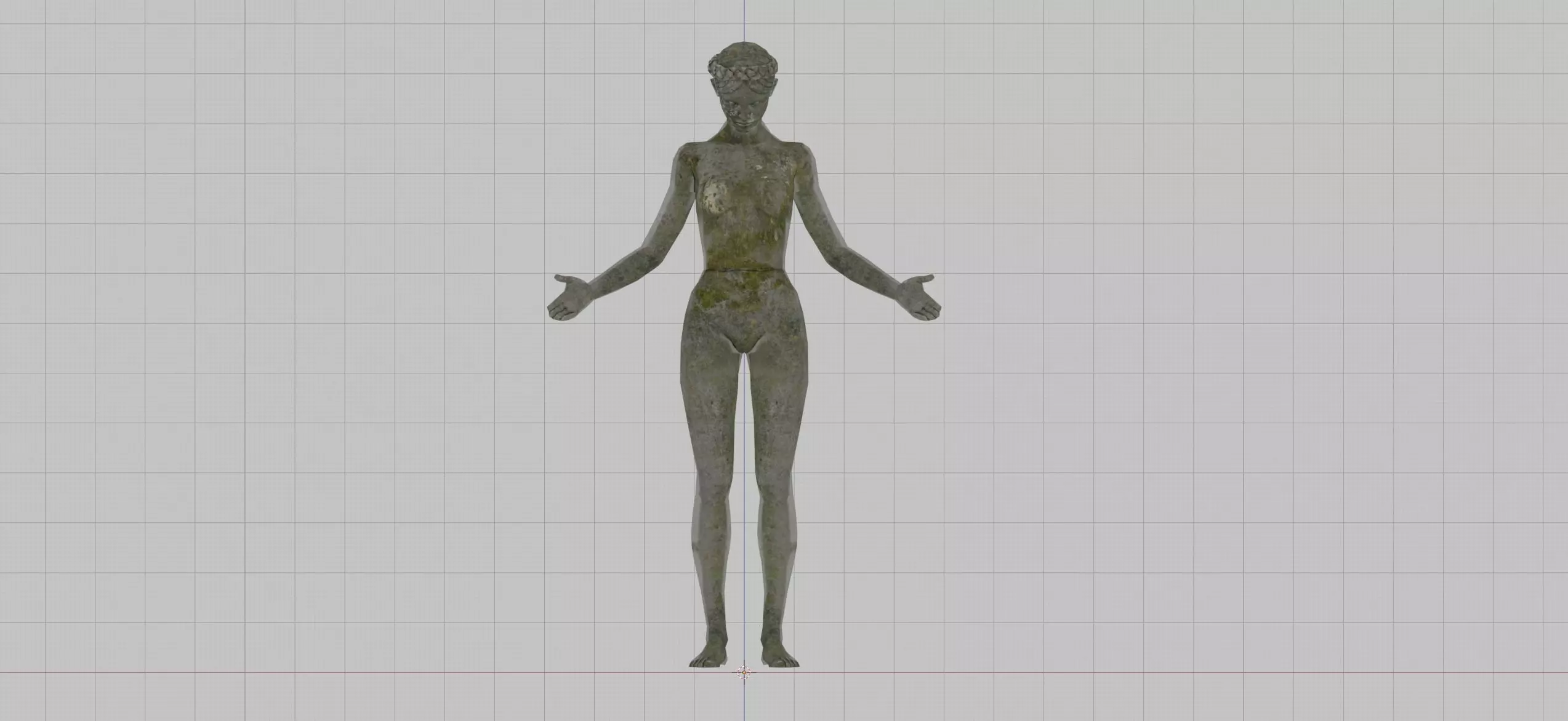 Melitele Girl Statue - The Witcher 3 Wild Hunt Free low-poly 3D model