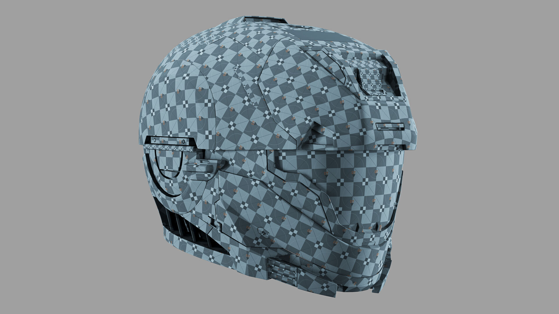 Halo Master Chief Helmet 3D model_7