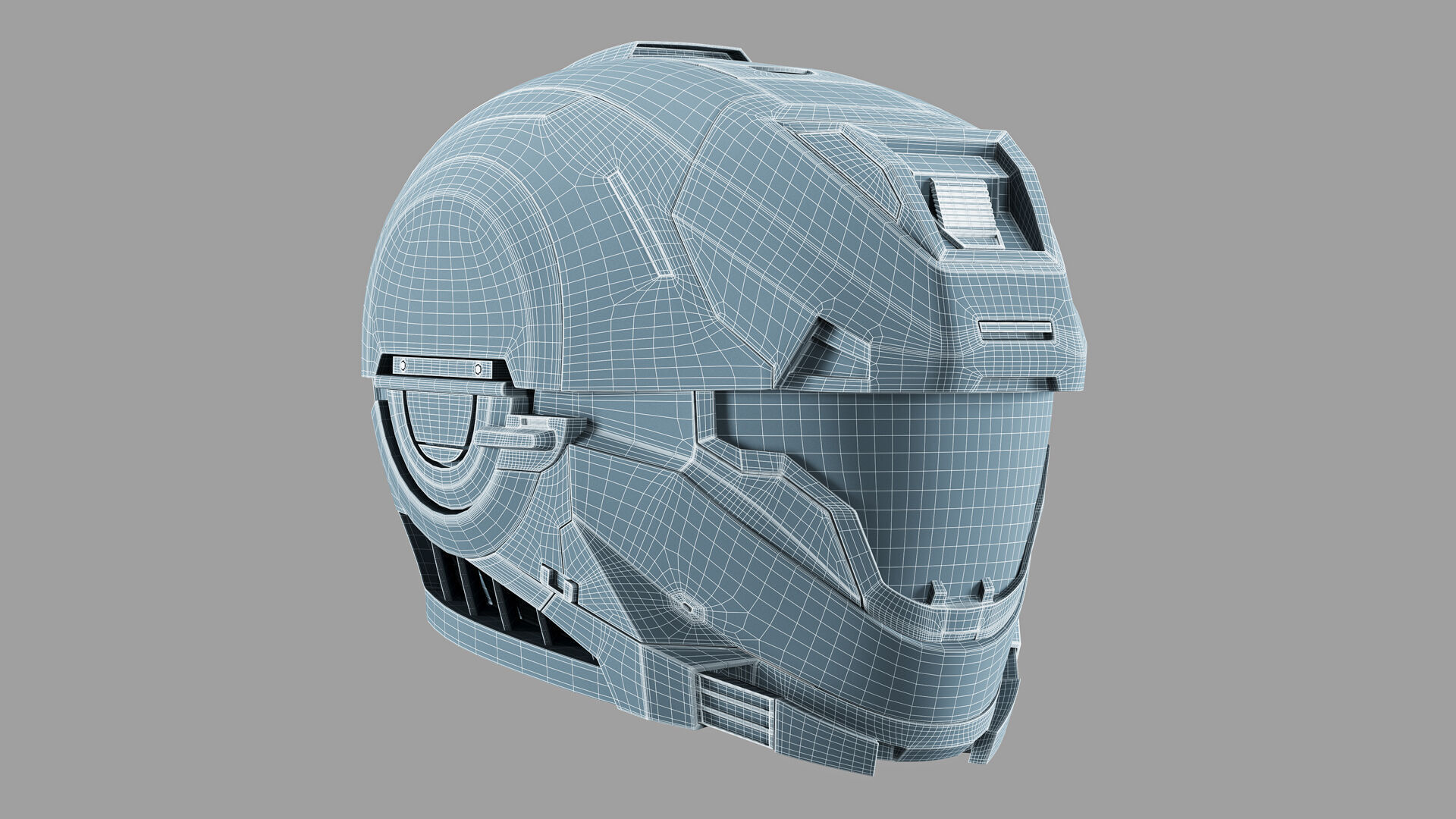 Halo Master Chief Helmet 3D model_6