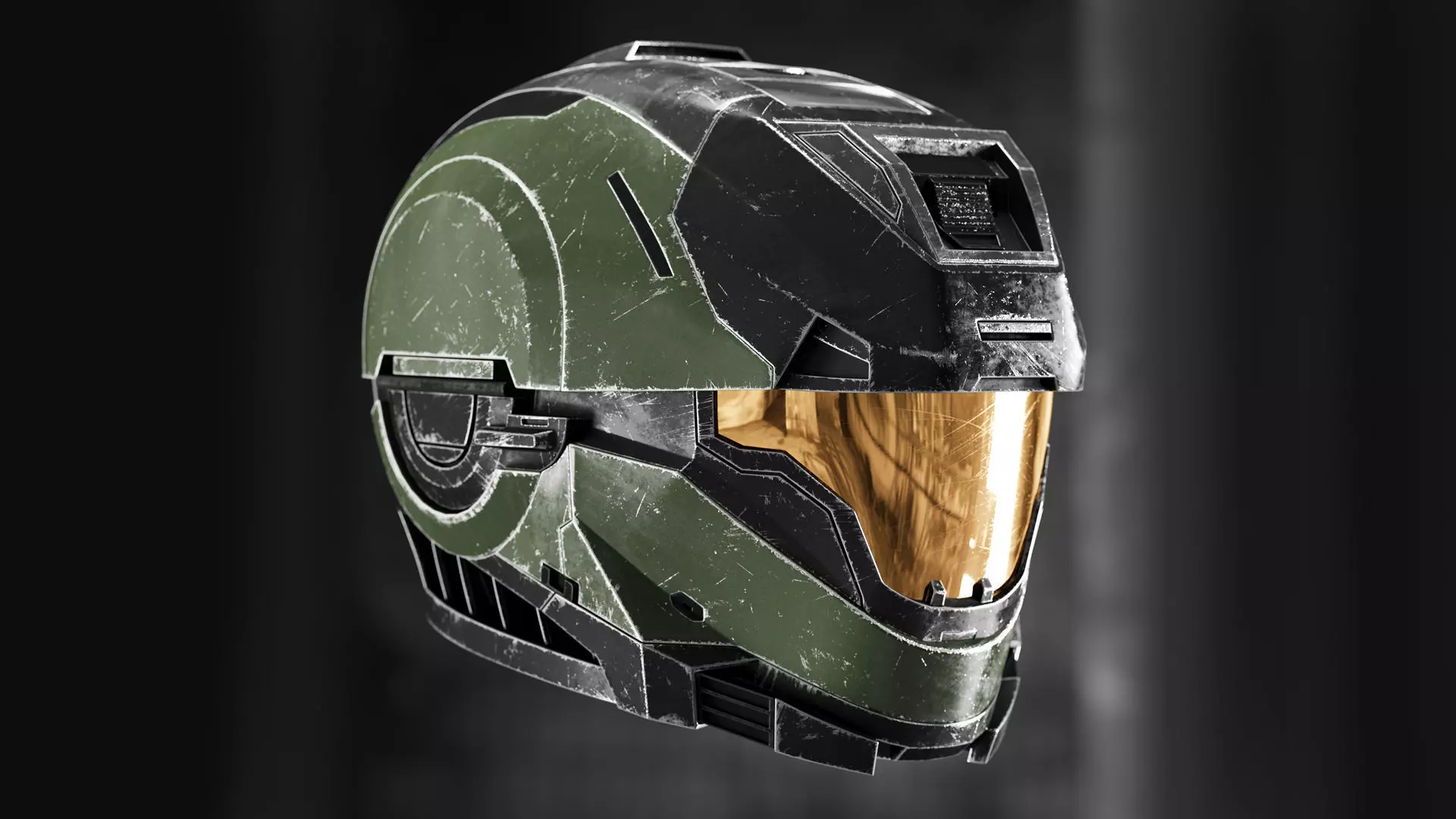 Halo Master Chief Helmet 3D model_0