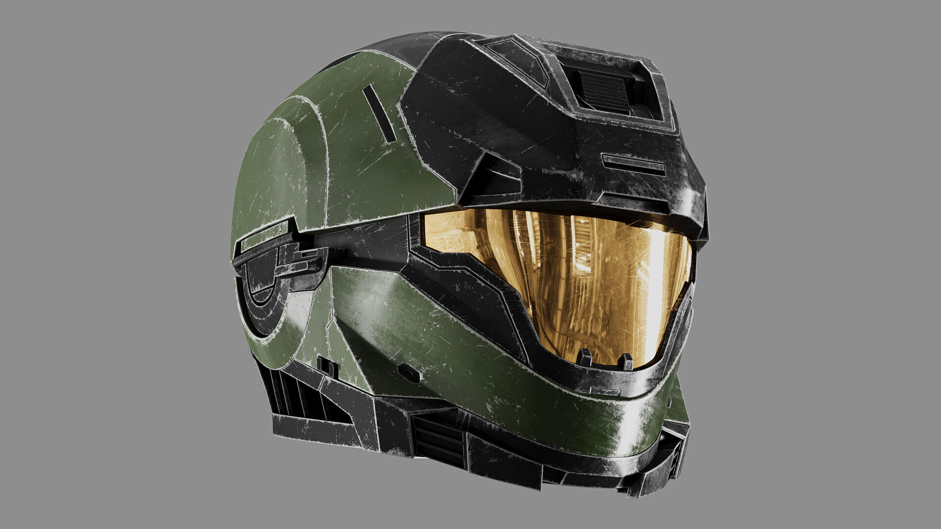 Halo Master Chief Helmet 3D model_4