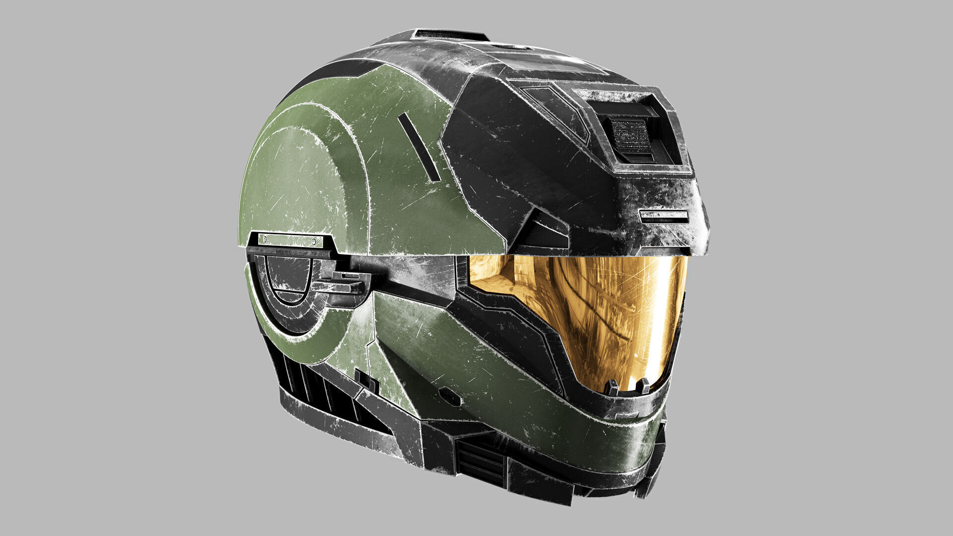 Halo Master Chief Helmet 3D model_2