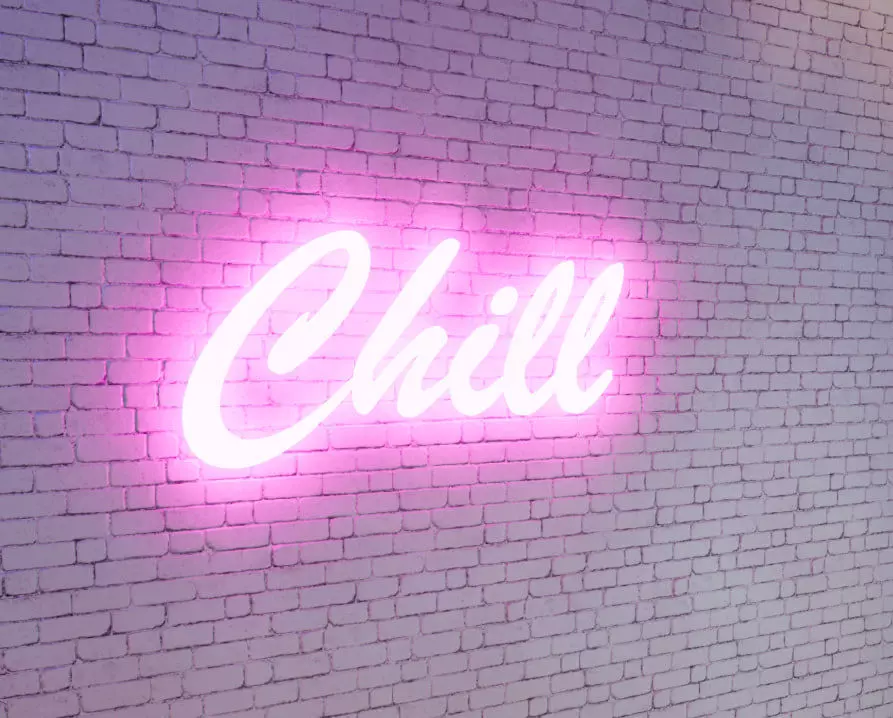 Chill Sign Free low-poly 3D model