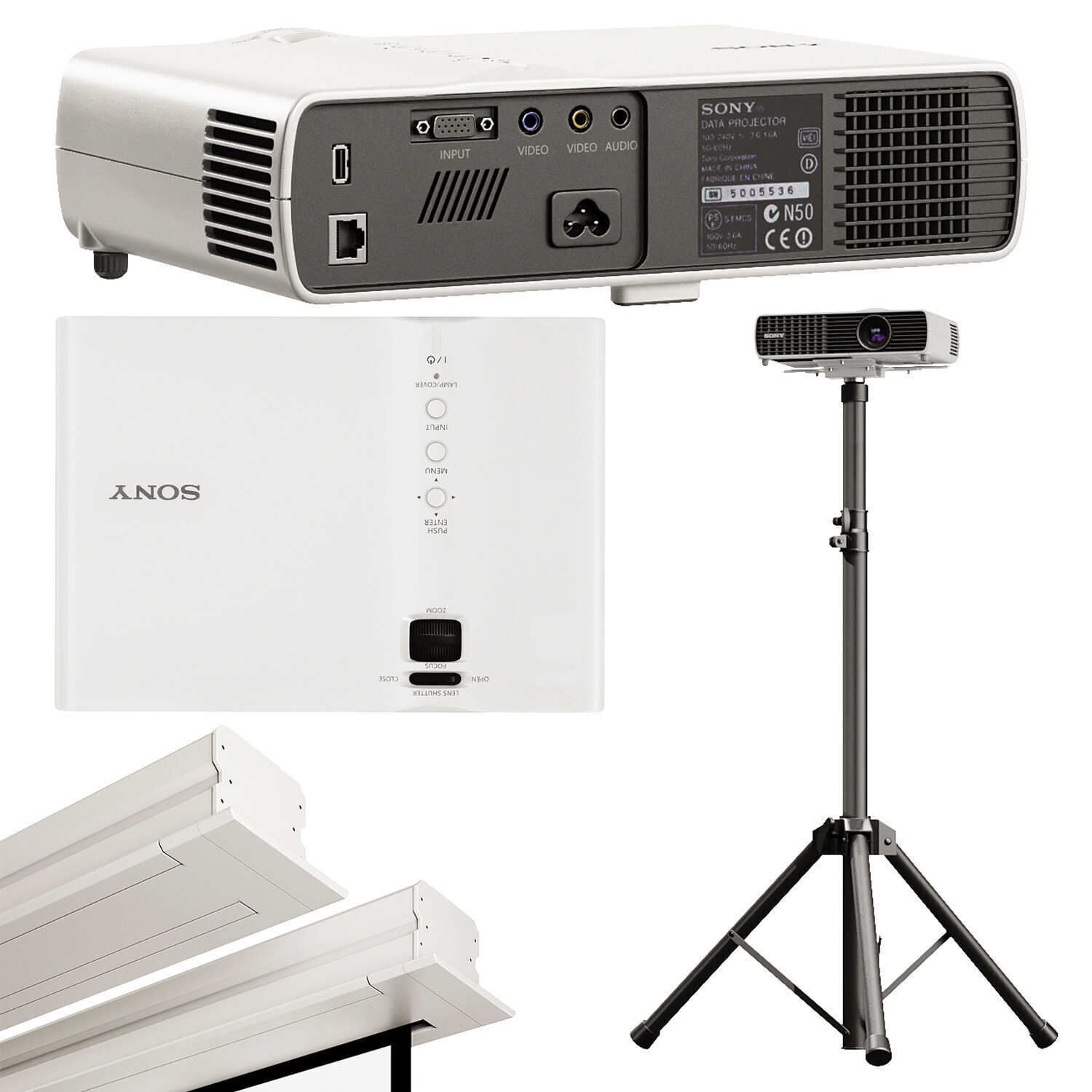 Projector set BenQ Sony 3D model_5