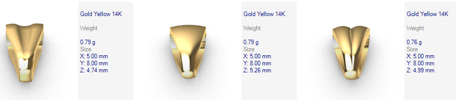 Various Bails for Pendants Necklace Charms Nameplates Findings 3D print model_36