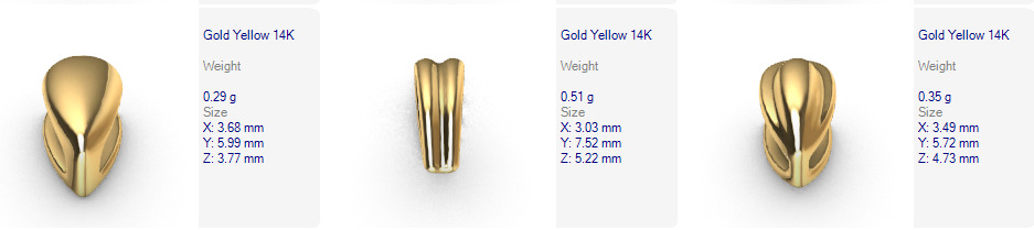 Various Bails for Pendants Necklace Charms Nameplates Findings 3D print model_33