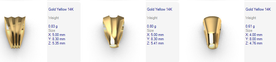 Various Bails for Pendants Necklace Charms Nameplates Findings 3D print model_28