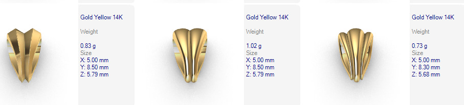 Various Bails for Pendants Necklace Charms Nameplates Findings 3D print model_27