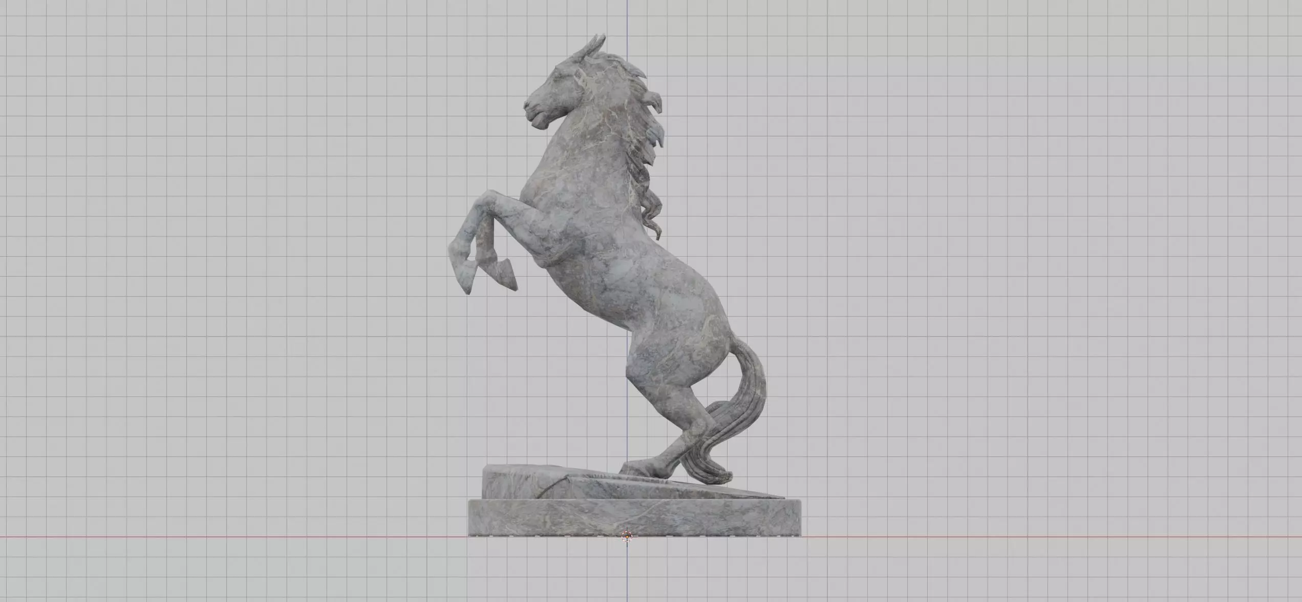 Horse Statue - The Witcher 3 Blood and Wine Free low-poly 3D model_0