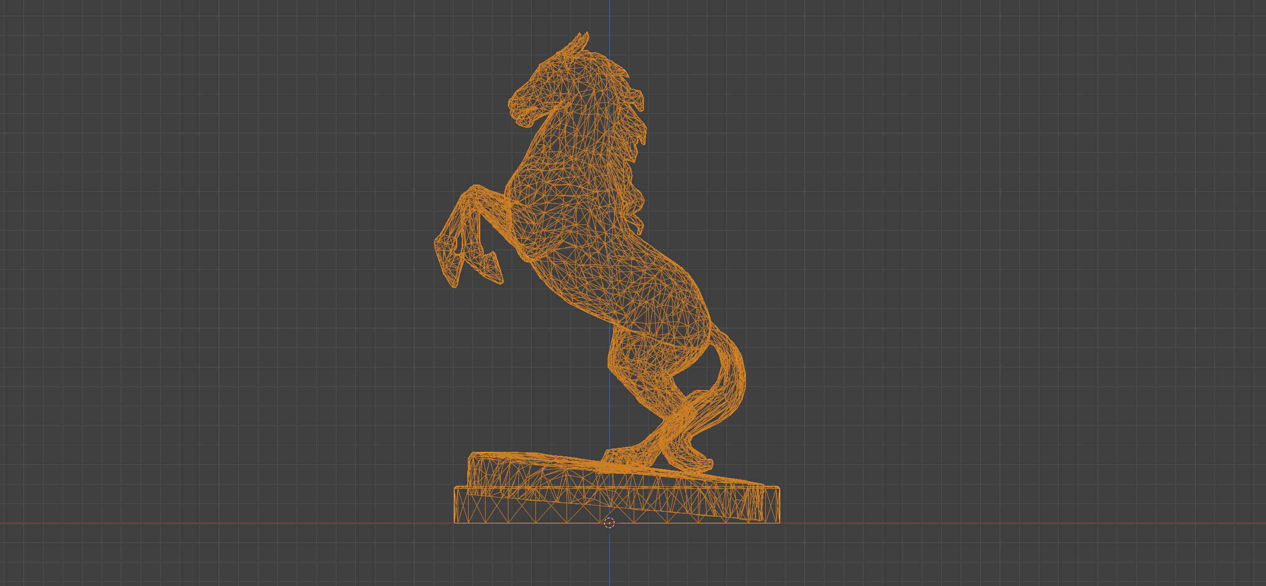 Horse Statue - The Witcher 3 Blood and Wine Free low-poly 3D model_1