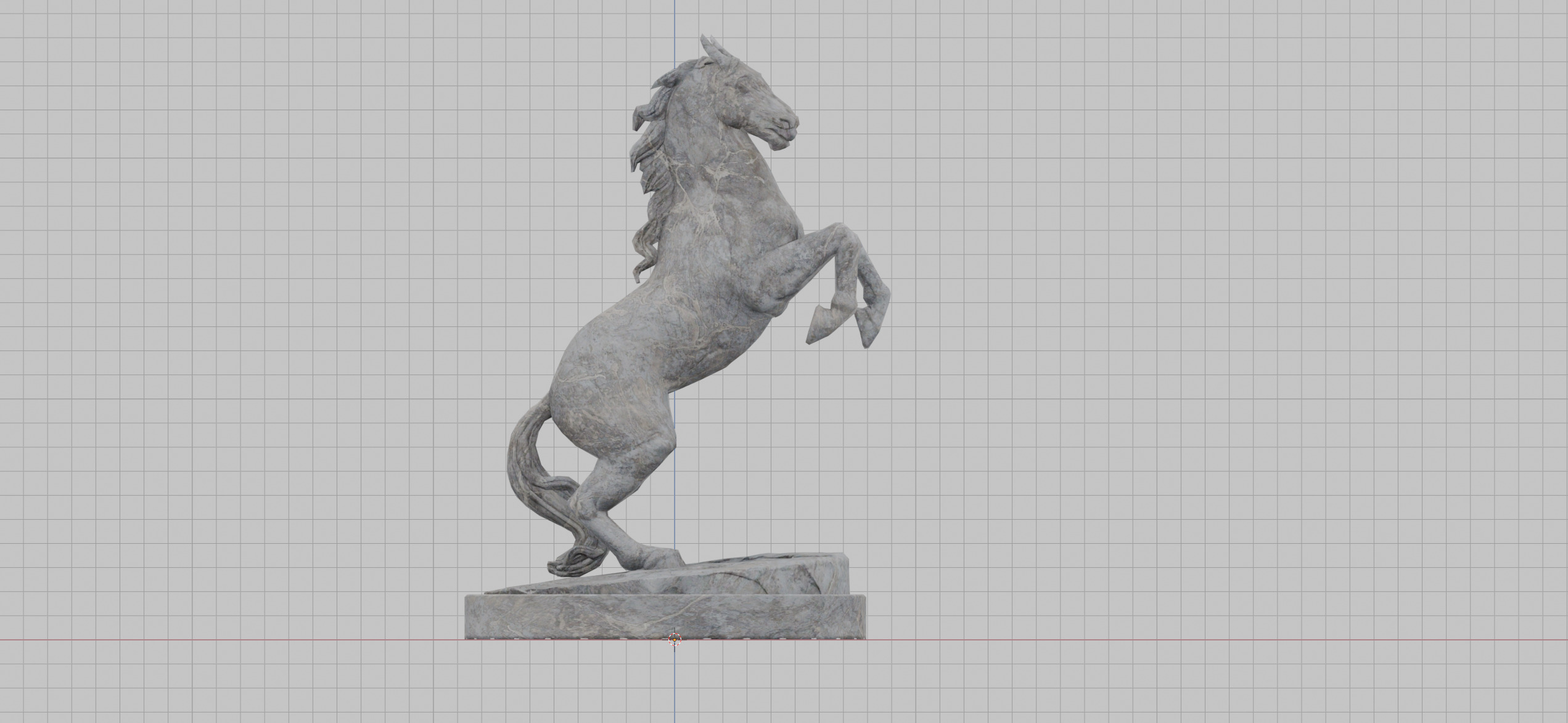 Horse Statue - The Witcher 3 Blood and Wine Free low-poly 3D model_3