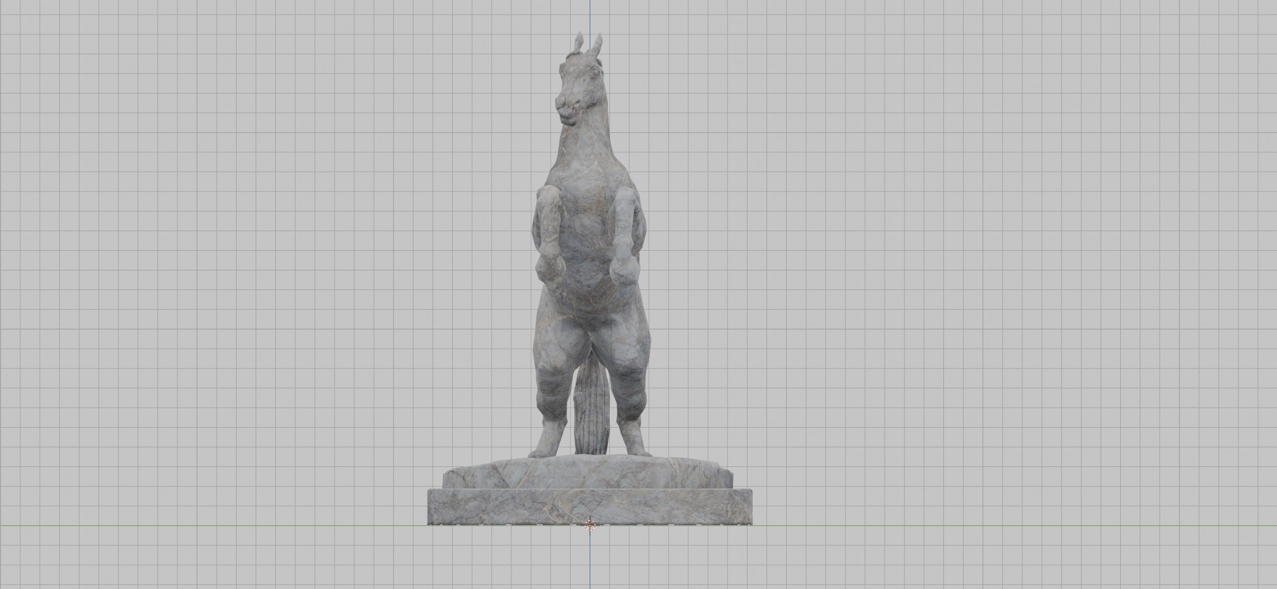 Horse Statue - The Witcher 3 Blood and Wine Free low-poly 3D model_4