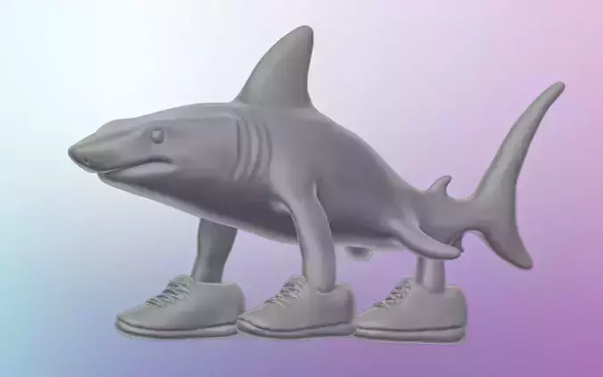 Tralalero Tralala Printable 3D Model No AI