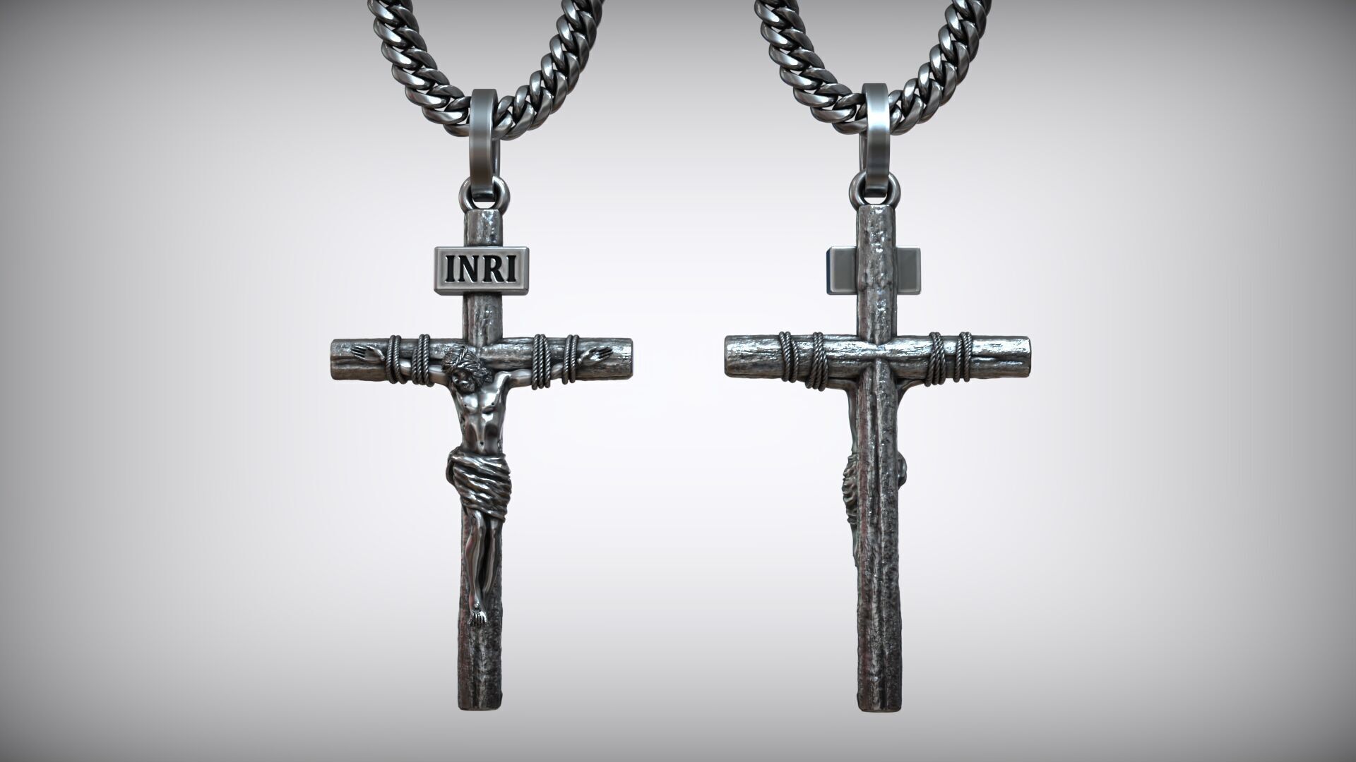 Jesus Christ Hands Tied Rope Christian Crucifix Cross Pendant 3D model ...