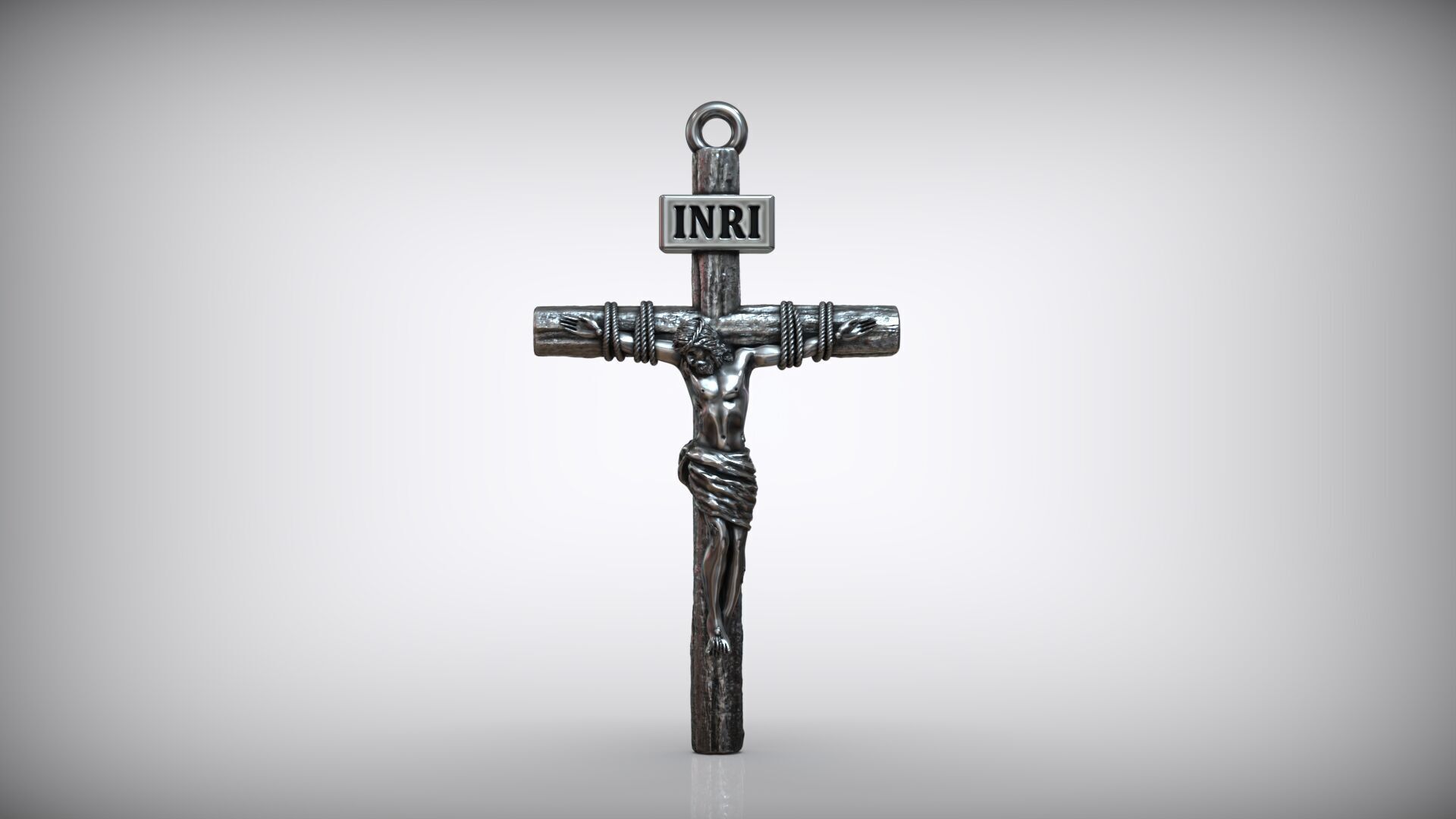 Jesus Christ Hands Tied Rope Christian Crucifix Cross Pendant 3D model ...