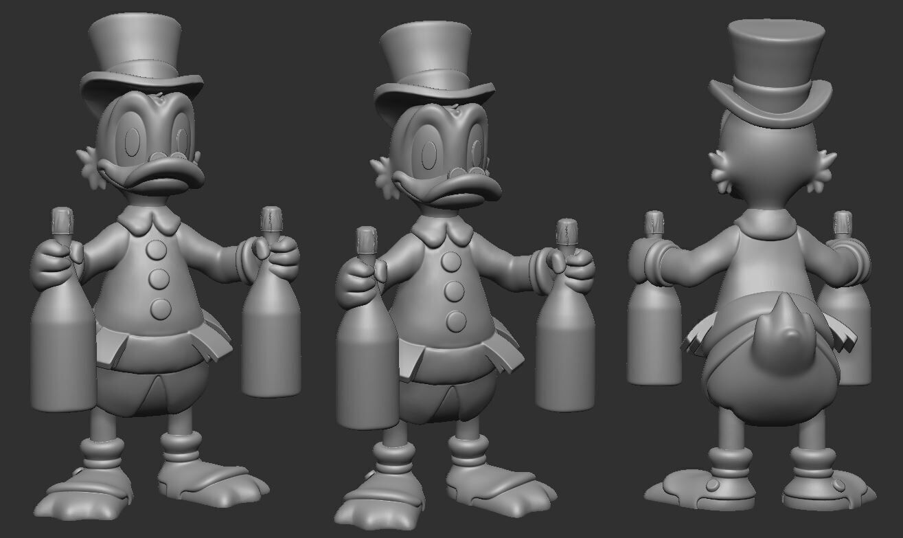Scrooge McDuck 3D print model_1