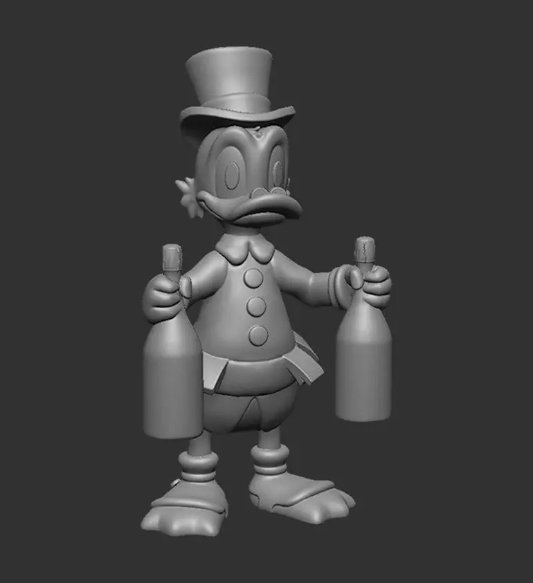 Scrooge McDuck 3D print model_0