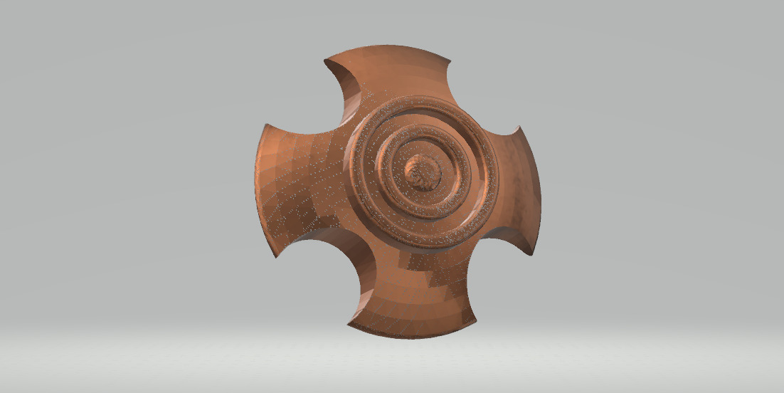 Auroral button for clothes Free 3D print model_1