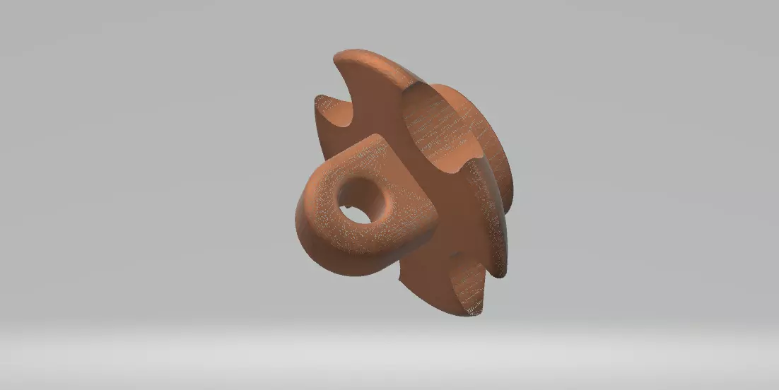 Auroral button for clothes Free 3D print model_0