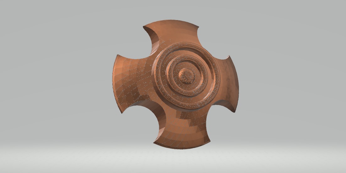 Auroral button for clothes 3D Model Collection_3