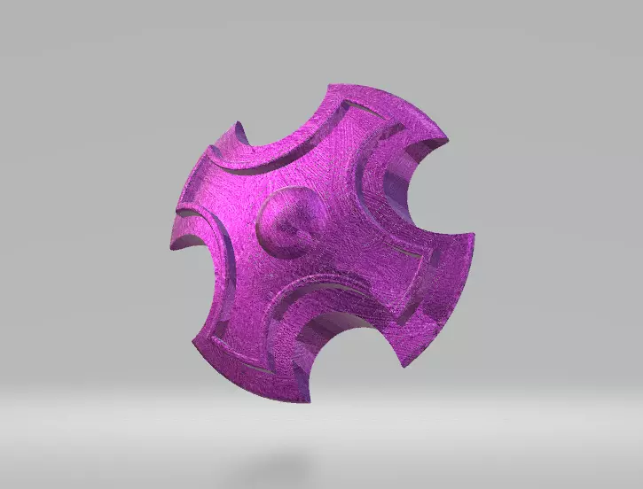 Auroral button for clothes 3D Model Collection_0