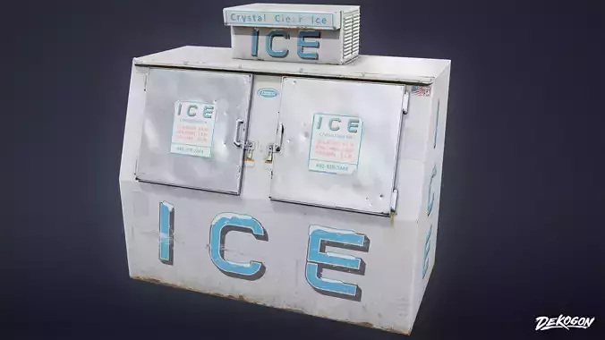 SUBURBS - Ice Machine 02 - LOW POLY AND NANITE