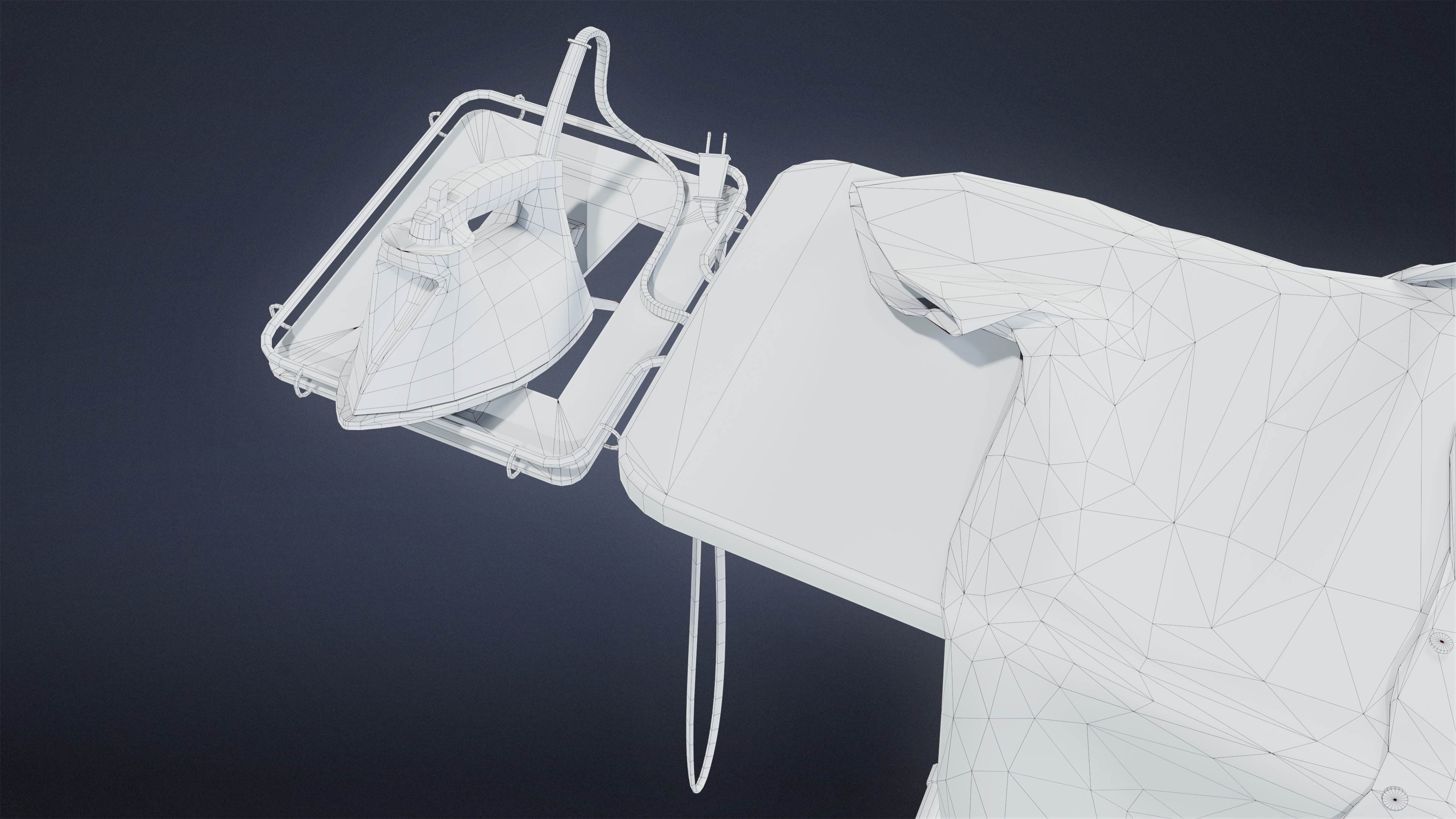 SUBURBS - Ironing Board 01 - LOW POLY AND NANITE Low-poly 3D model_8