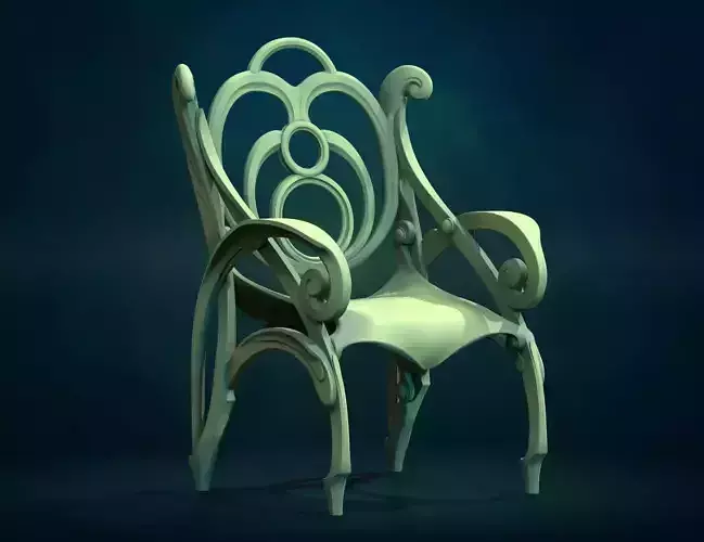 Chair assembly 3D print model