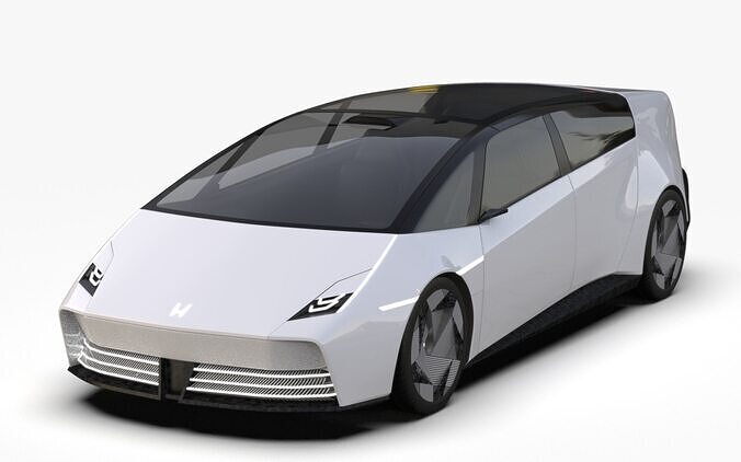 Honda Saloon 0 Concept Car HighPoly