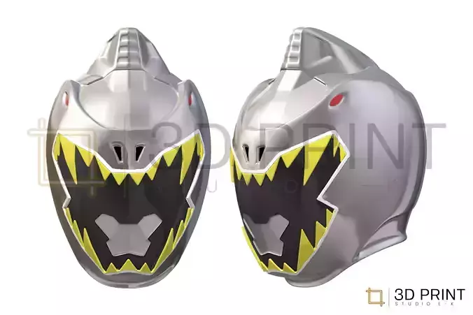 Power Rangers Dino Charge Silver Ranger helmet