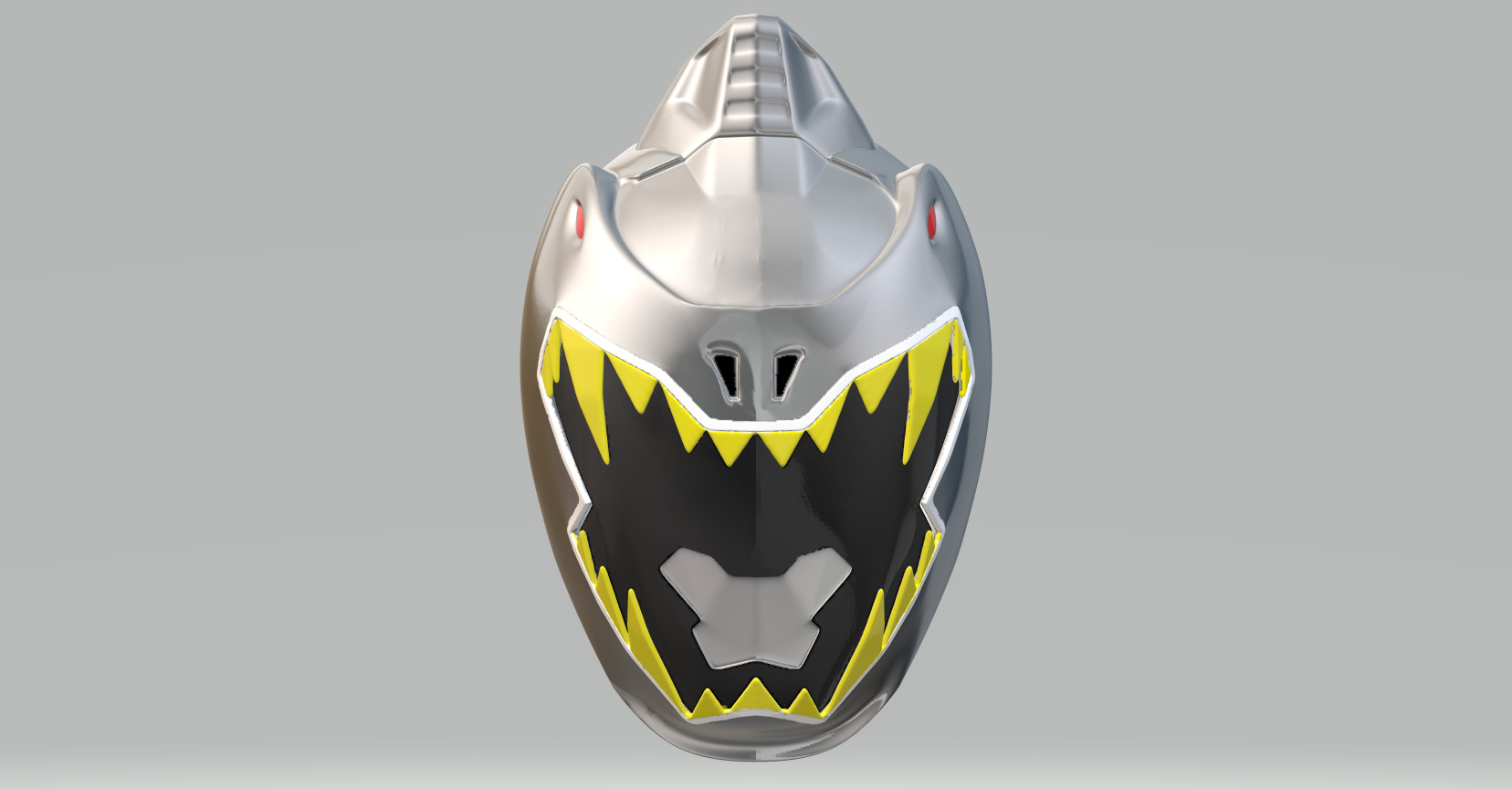 Power Rangers Dino Charge Silver Ranger helmet 3D print model