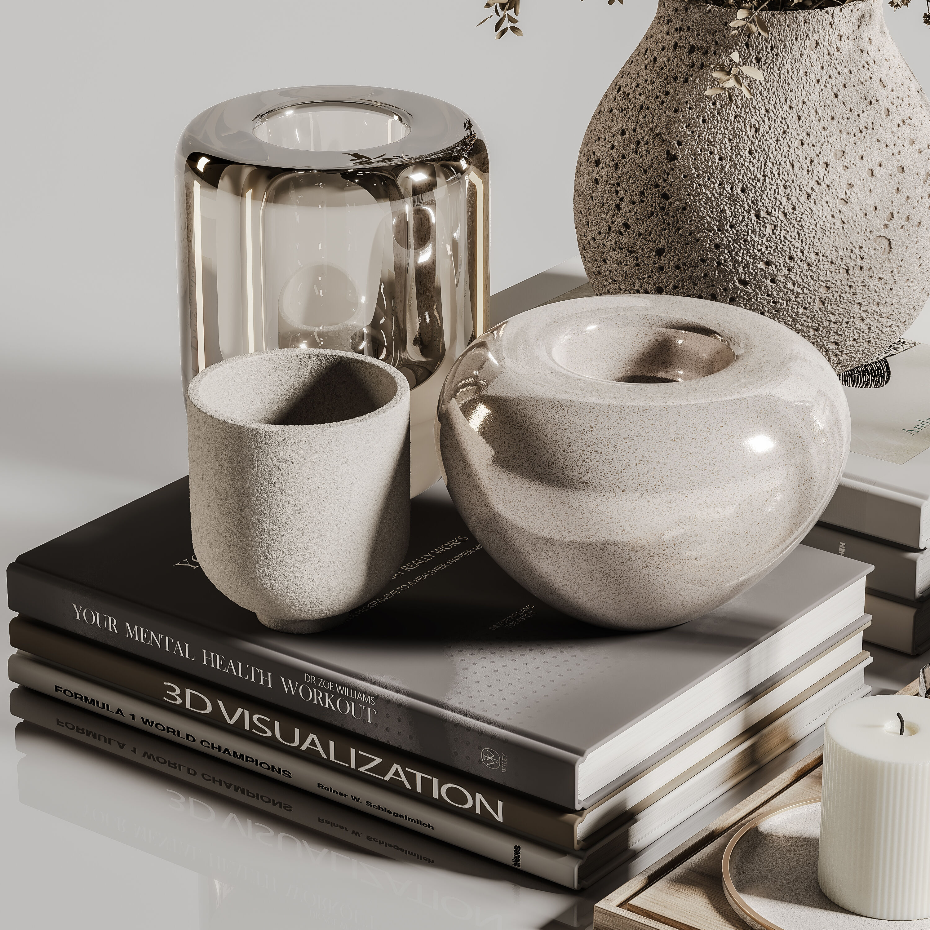 decorative set 129 3D model_3