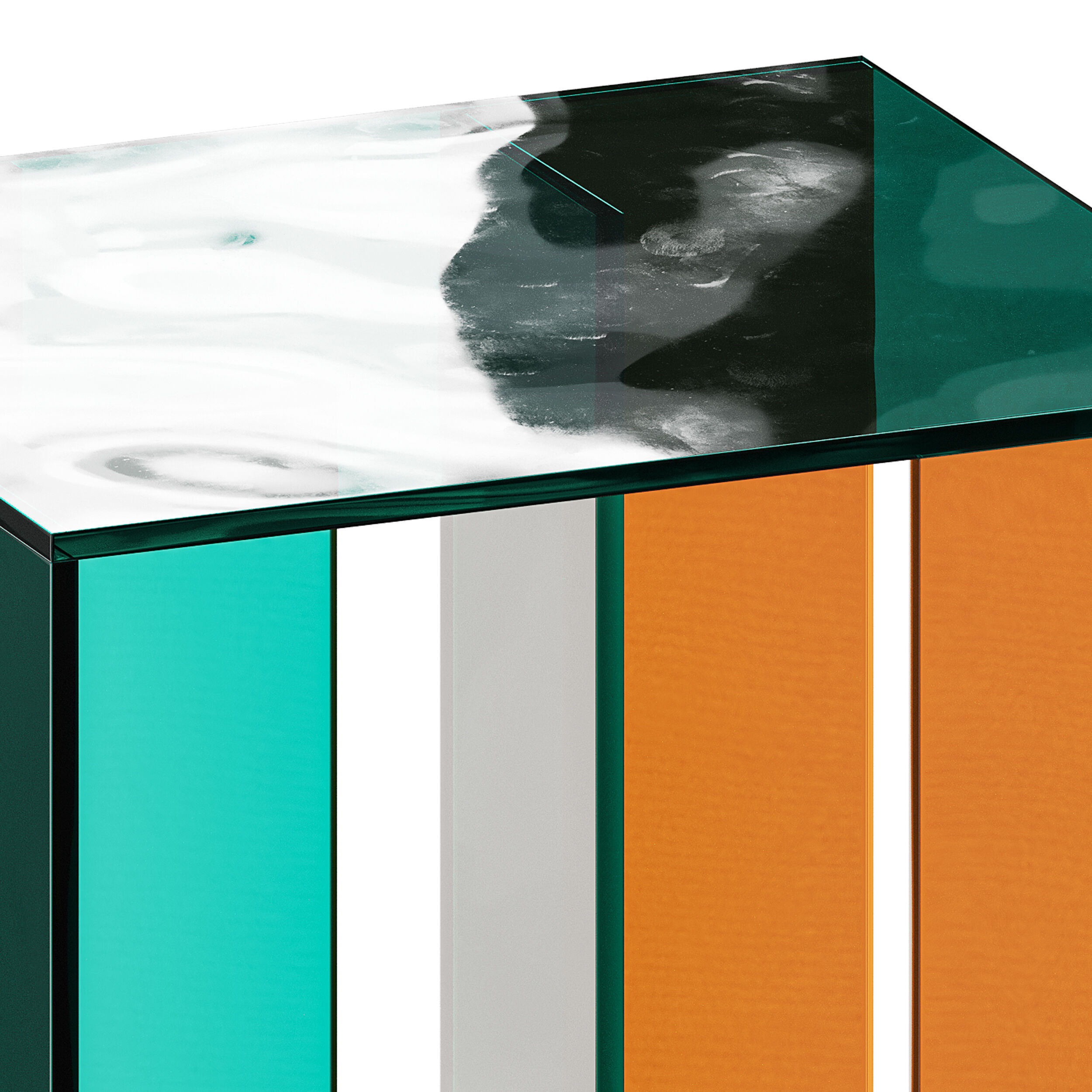Acrylic Side Table 3D model_8