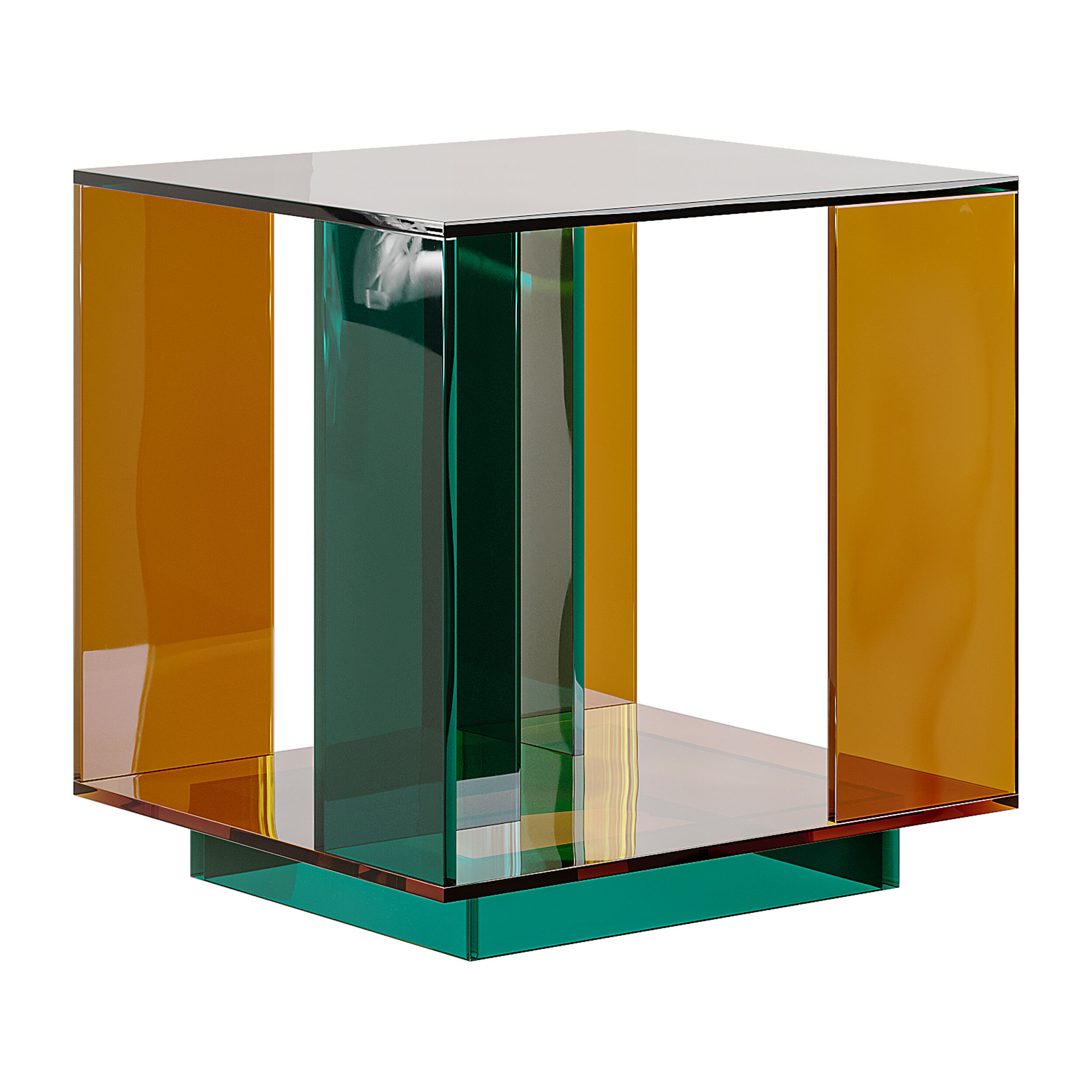 Acrylic Side Table 3D model_1