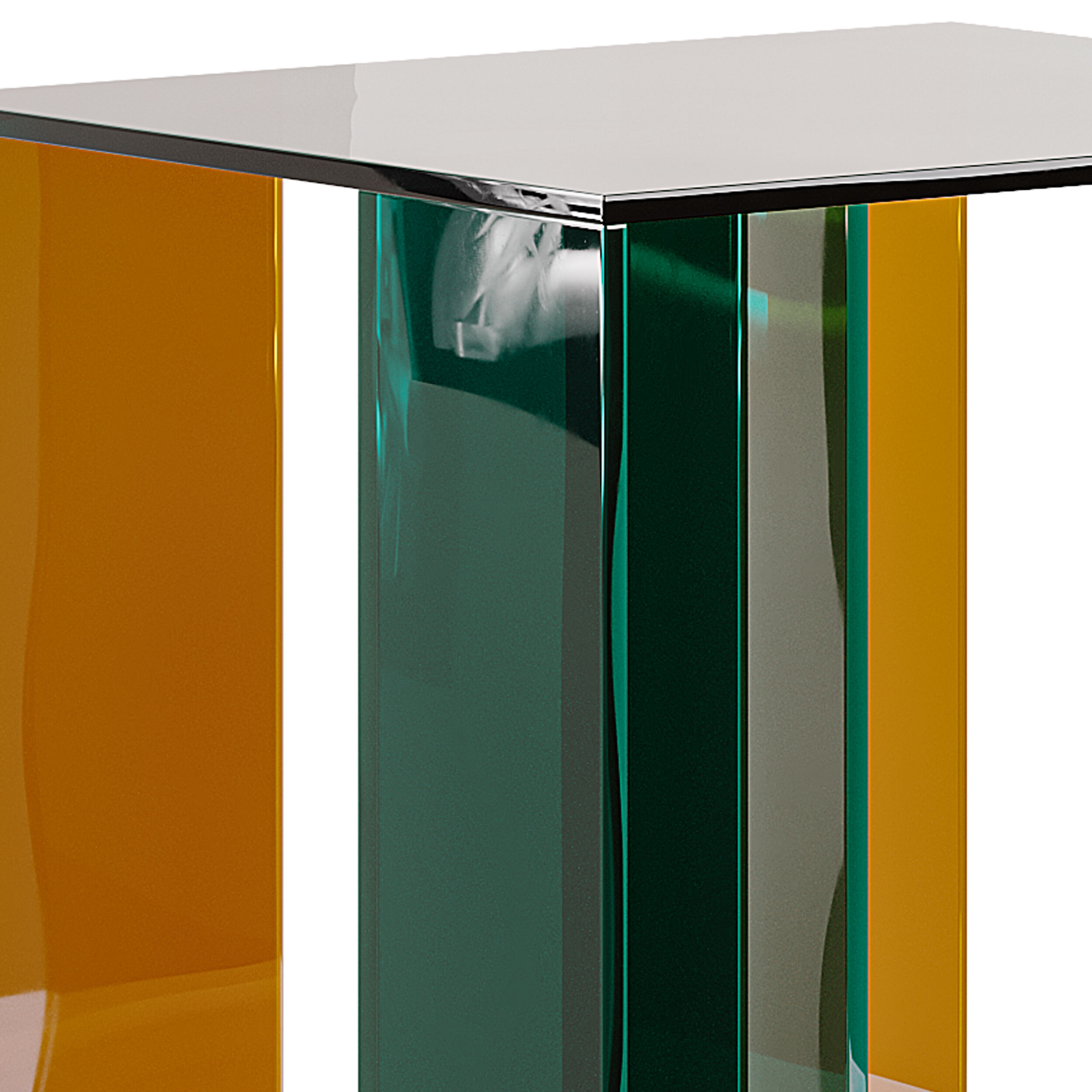 Acrylic Side Table 3D model_10