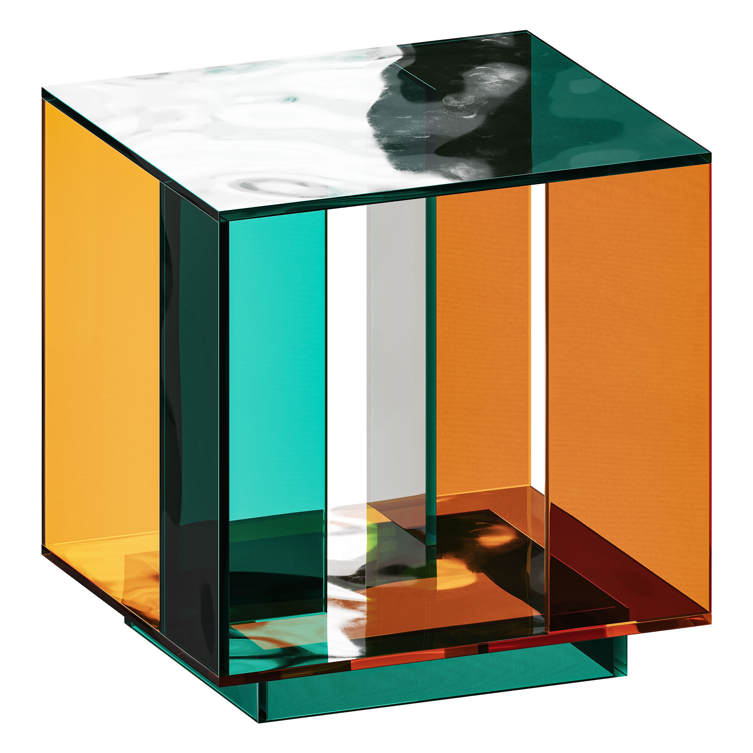 Acrylic Side Table 3D model_4