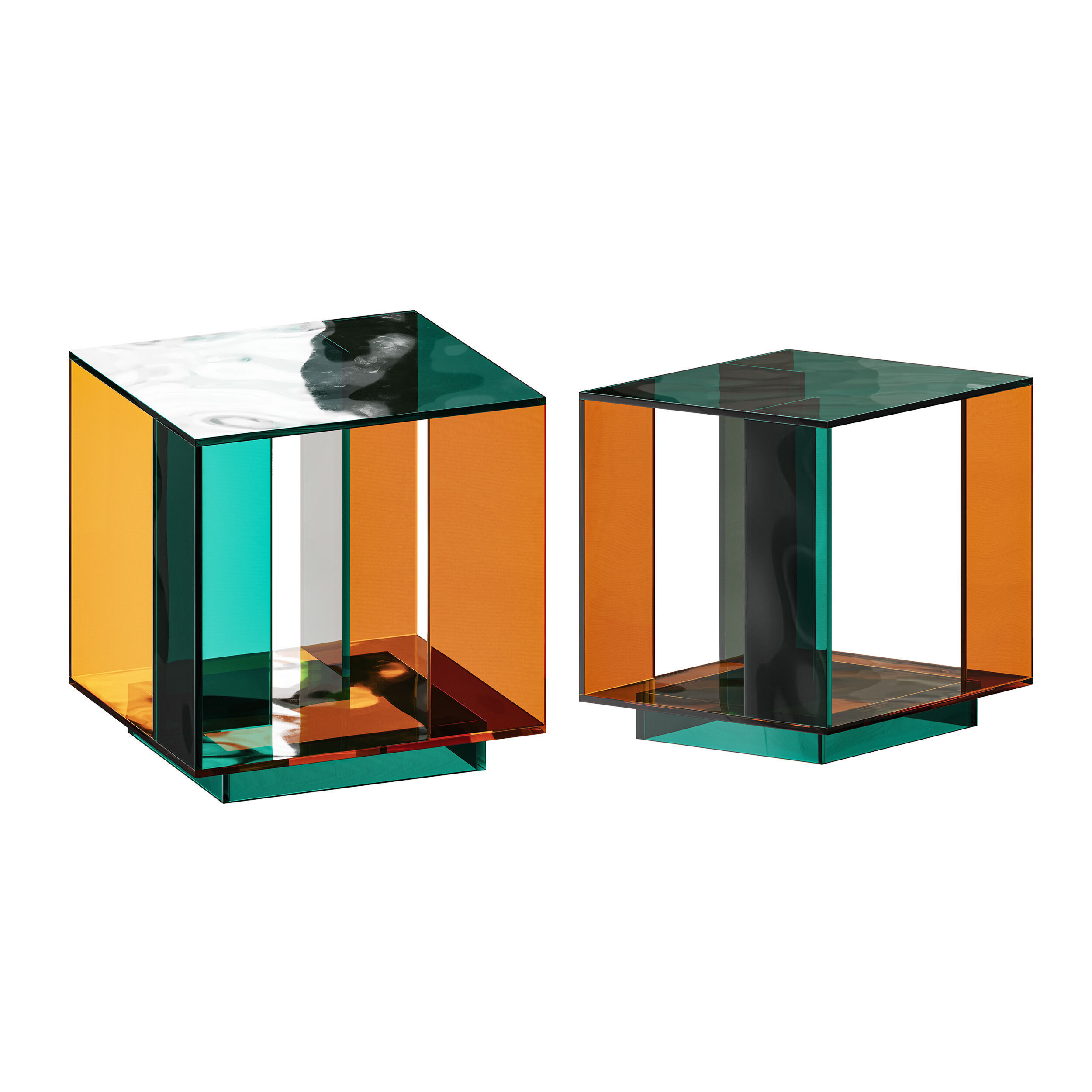 Acrylic Side Table 3D model_11