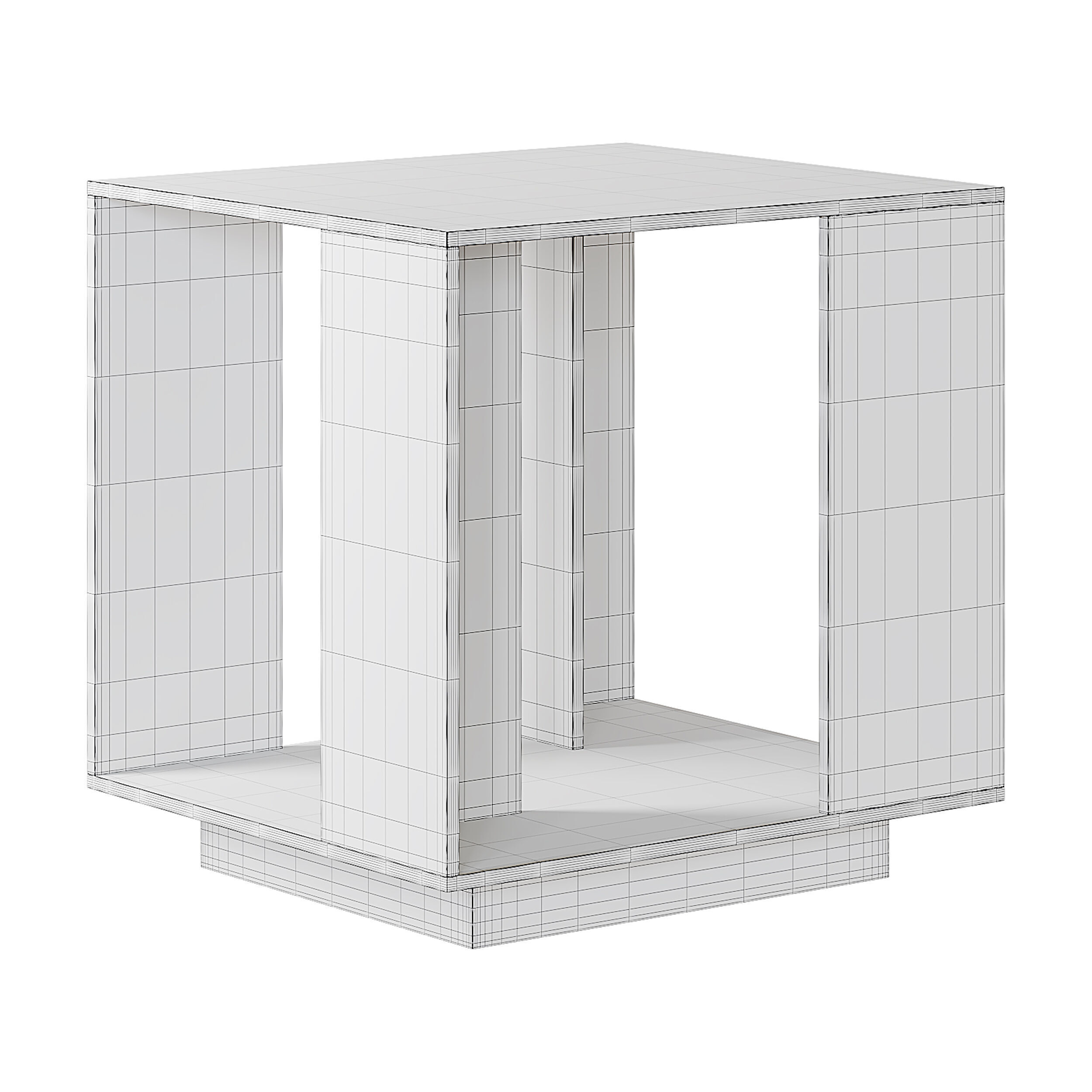 Acrylic Side Table 3D model_13