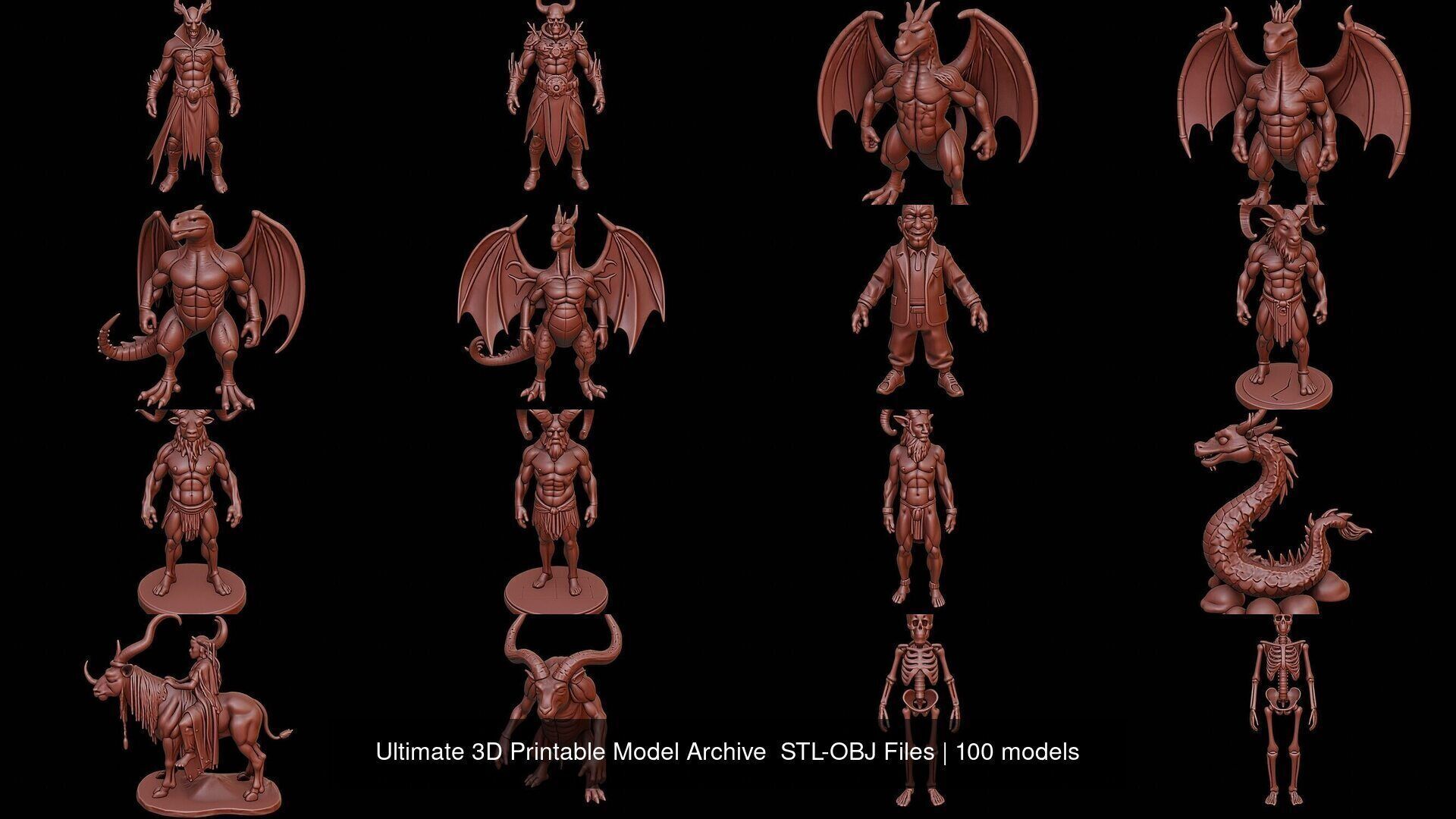 Ultimate 3D Printable Model Archive STL-OBJ Files 3D Model Collection_2