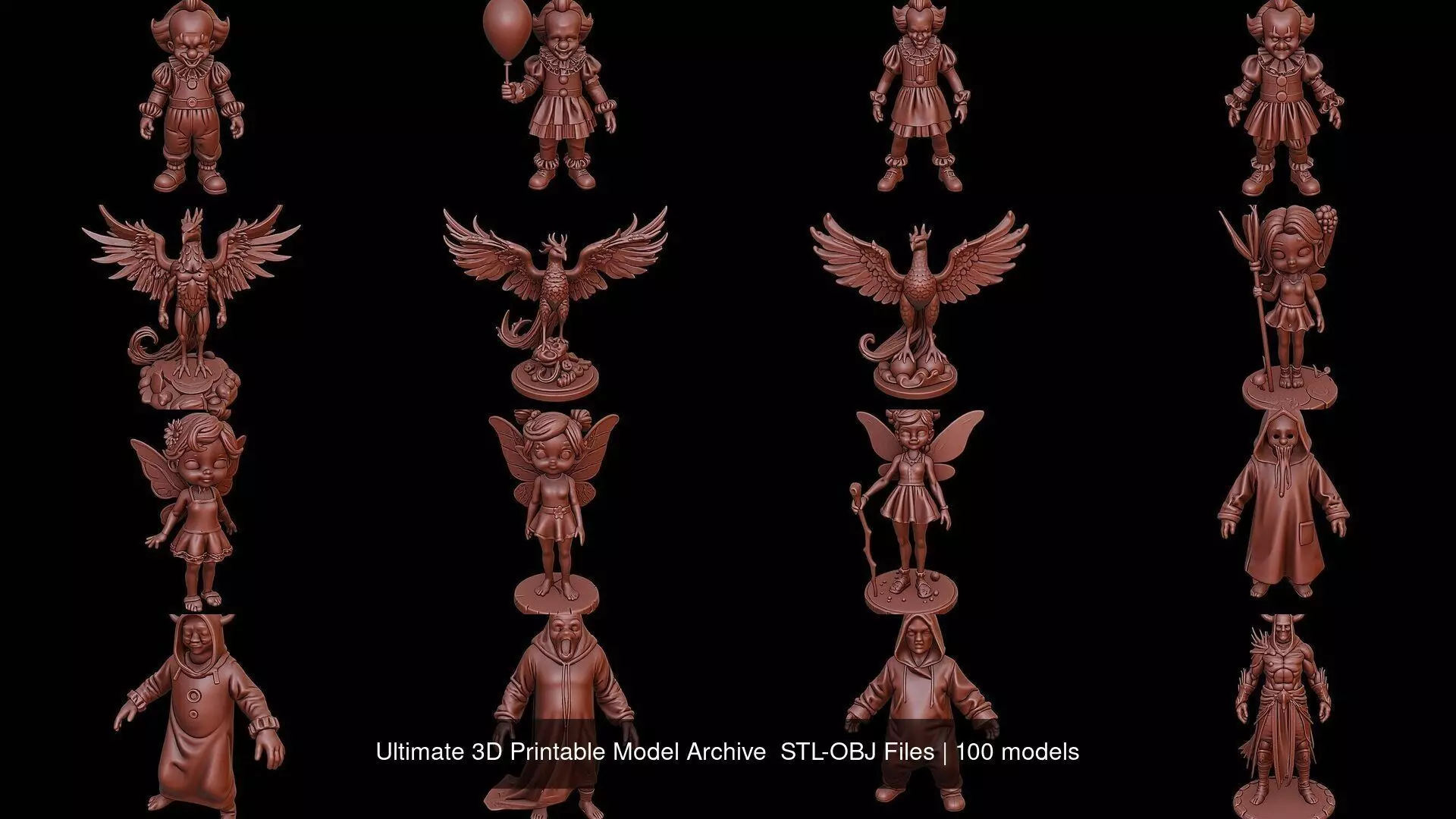Ultimate 3D Printable Model Archive STL-OBJ Files 3D Model Collection_0
