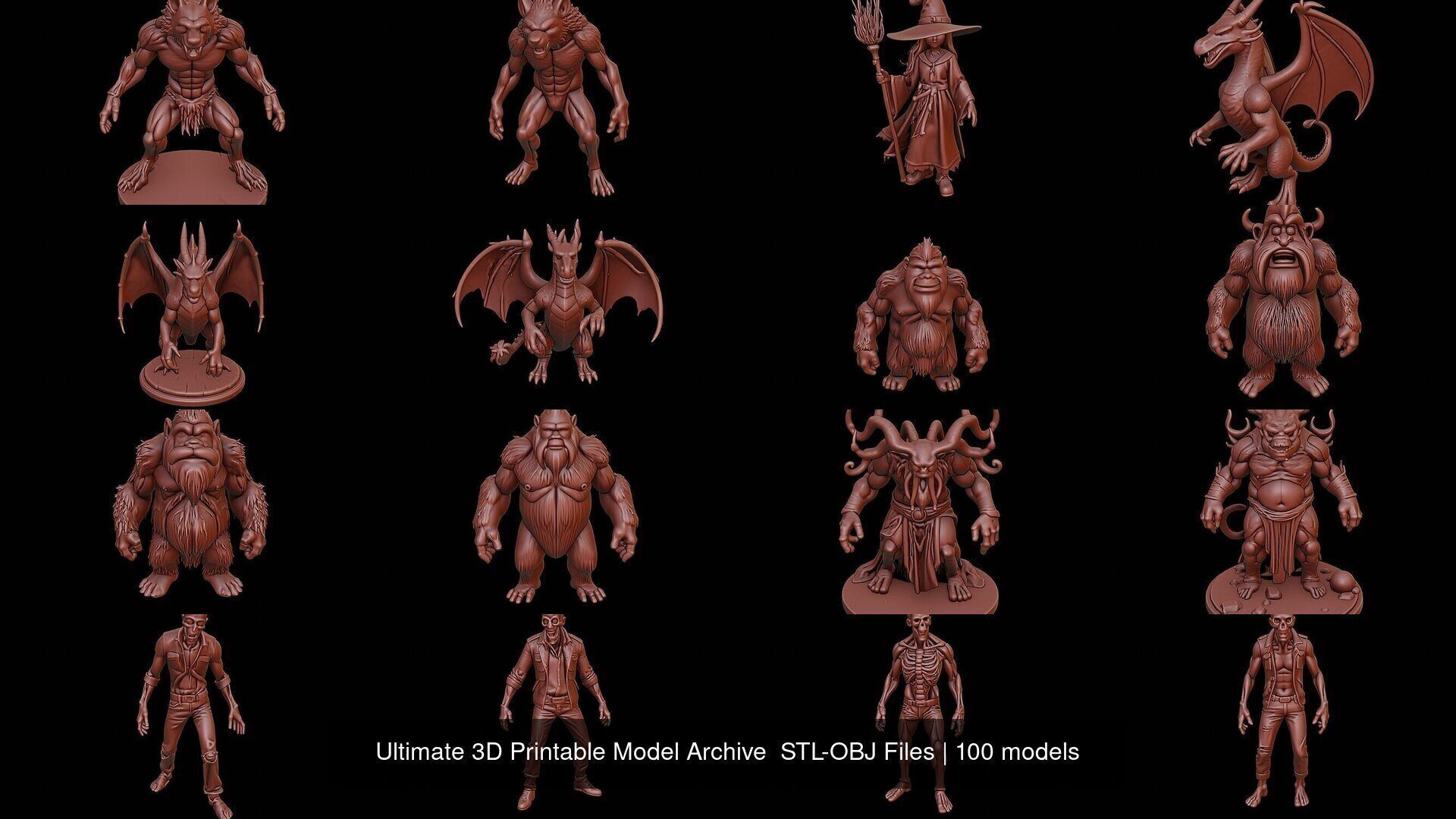 Ultimate 3D Printable Model Archive STL-OBJ Files 3D Model Collection_8