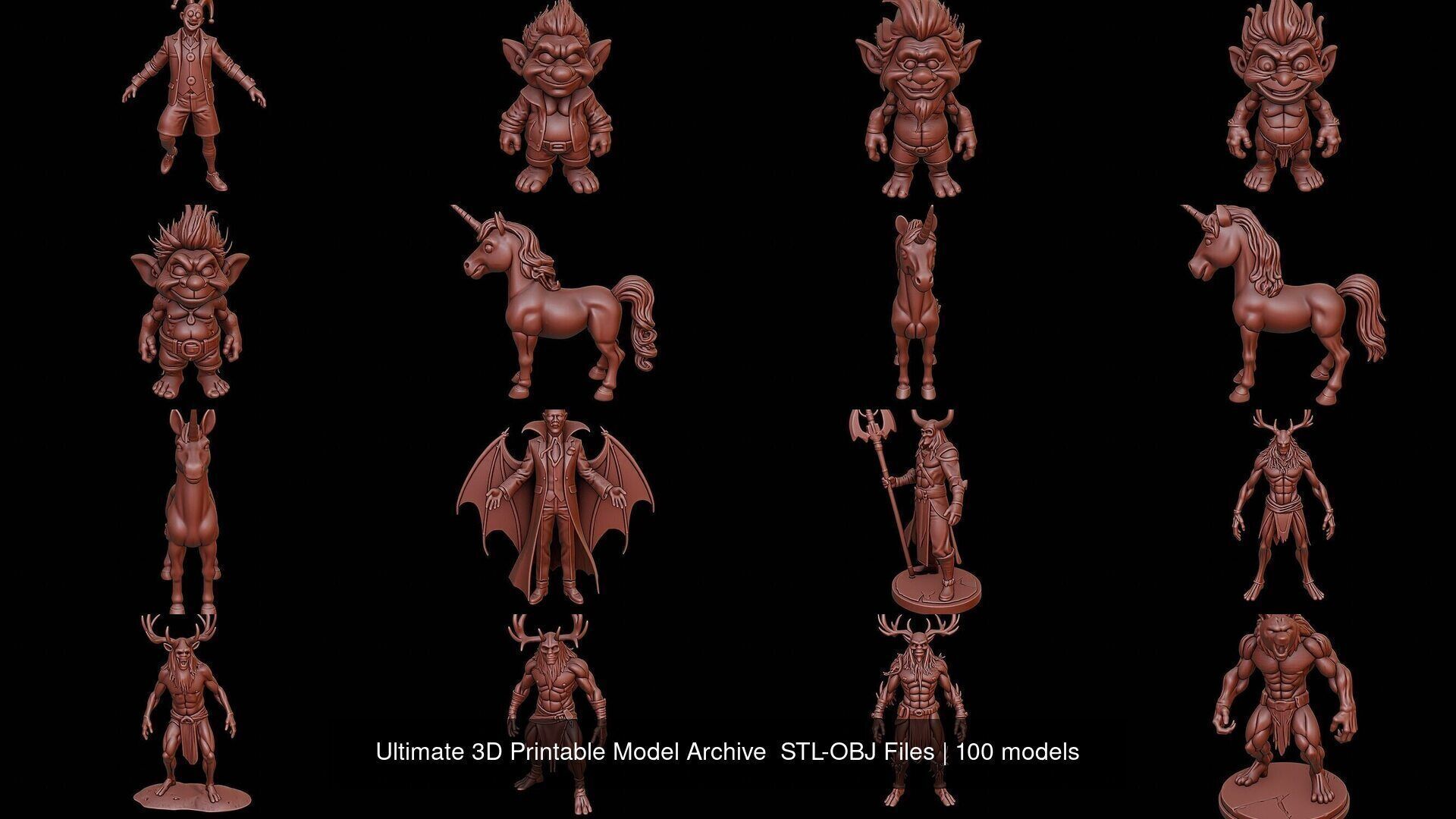 Ultimate 3D Printable Model Archive STL-OBJ Files 3D Model Collection_6